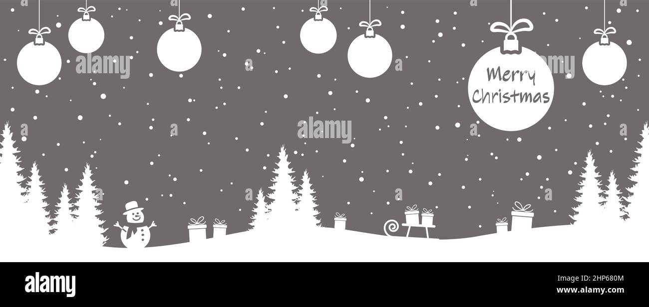 simple xmas background with christmas greetings Stock Vector