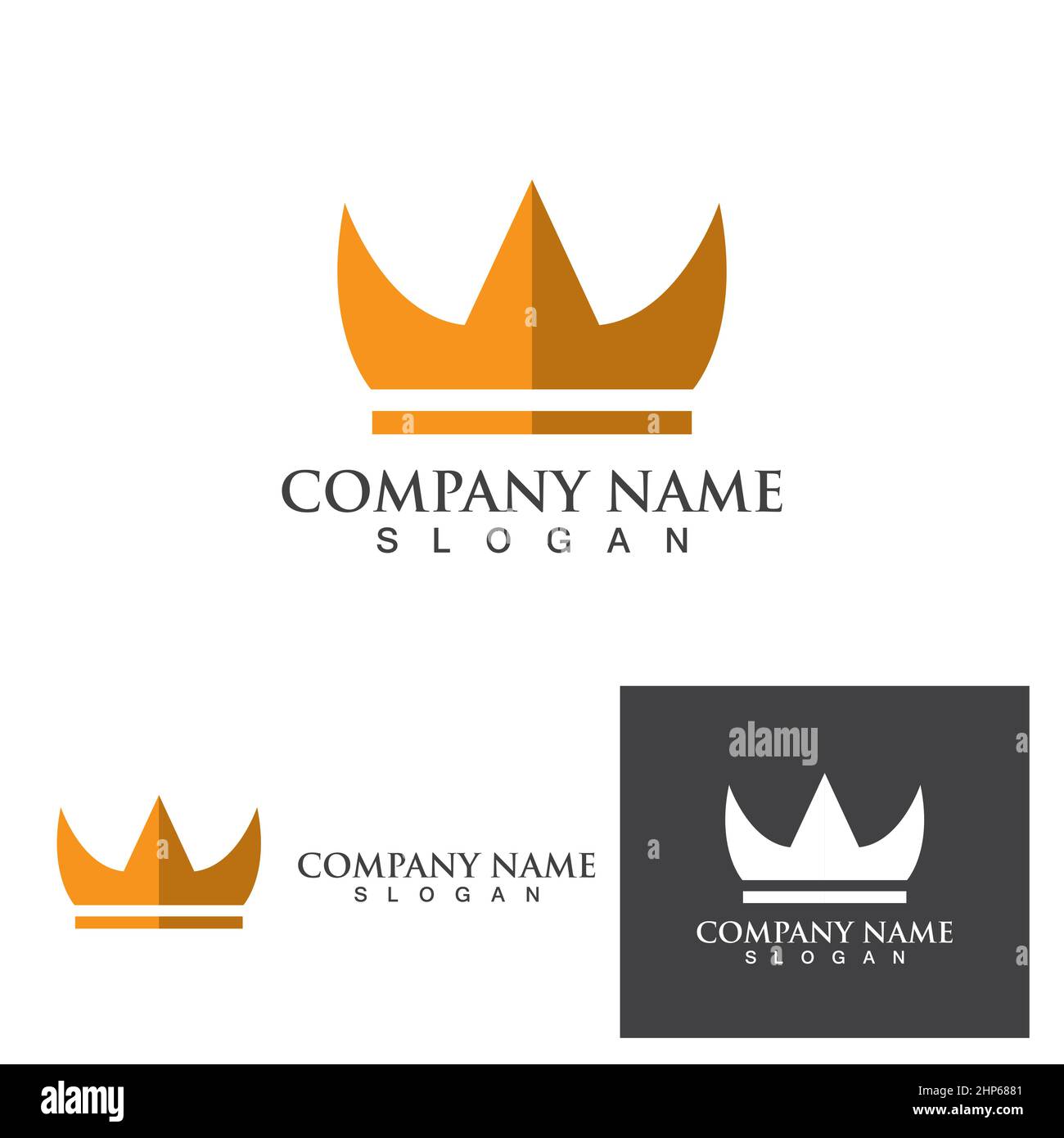 Crown Logo Template vector icon Stock Vector