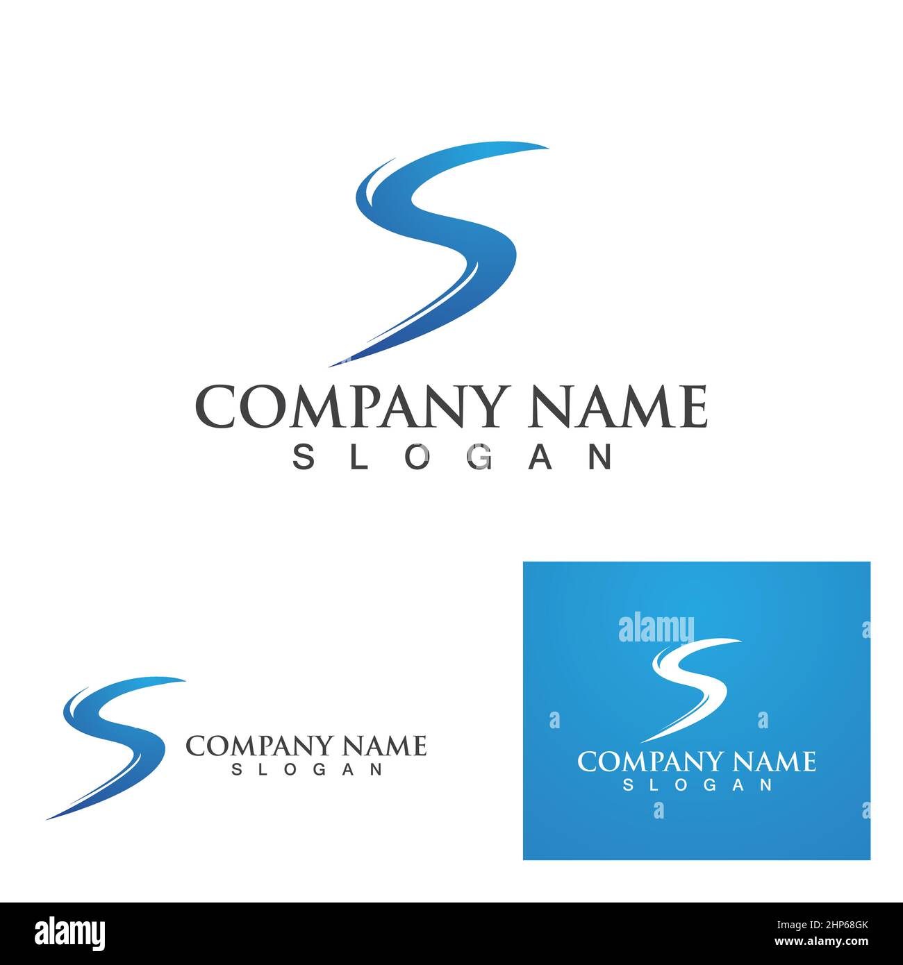 S letter logo Business corporate Stock Vector