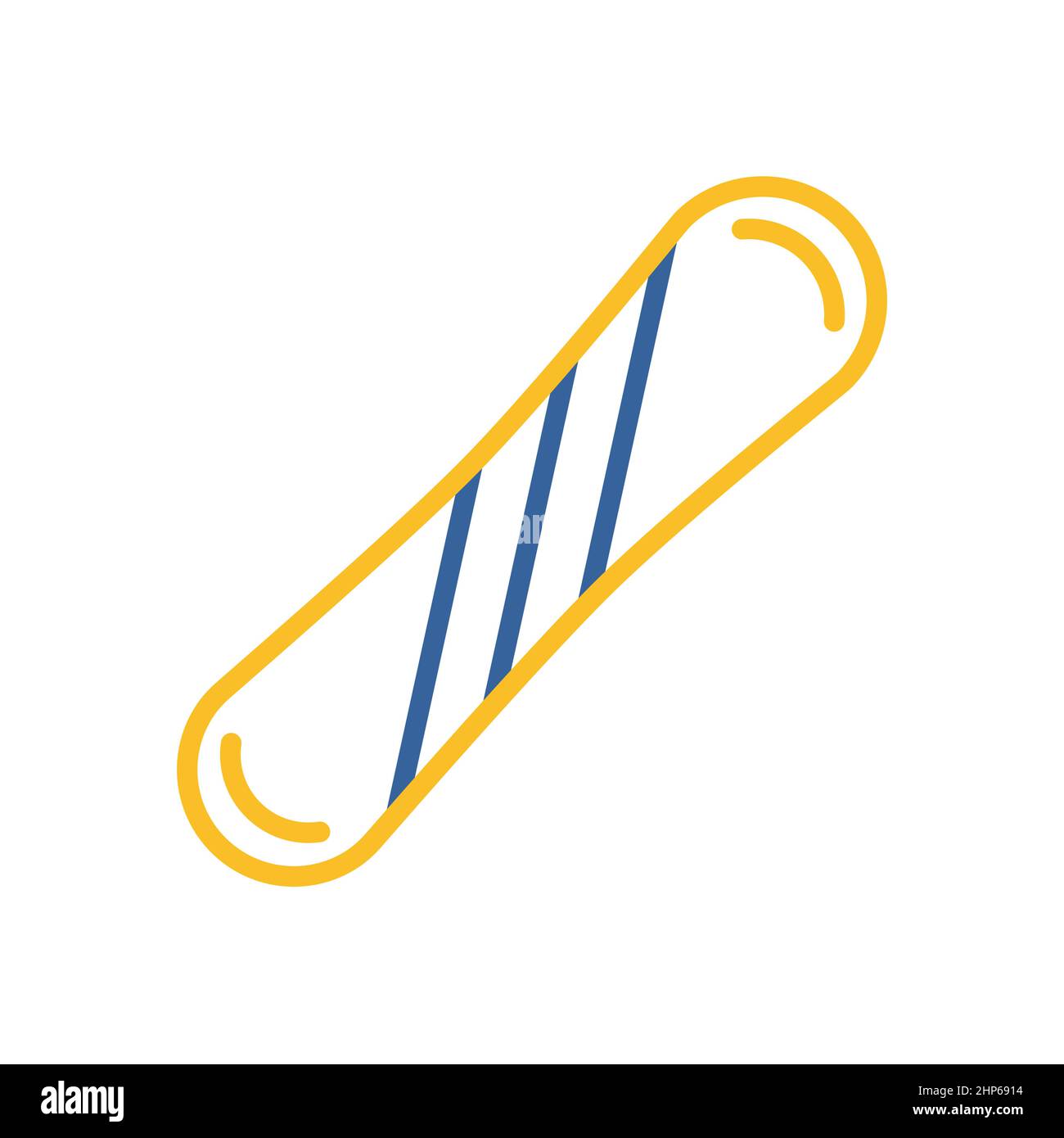 Snowboard vector icon. Winter sign Stock Vector