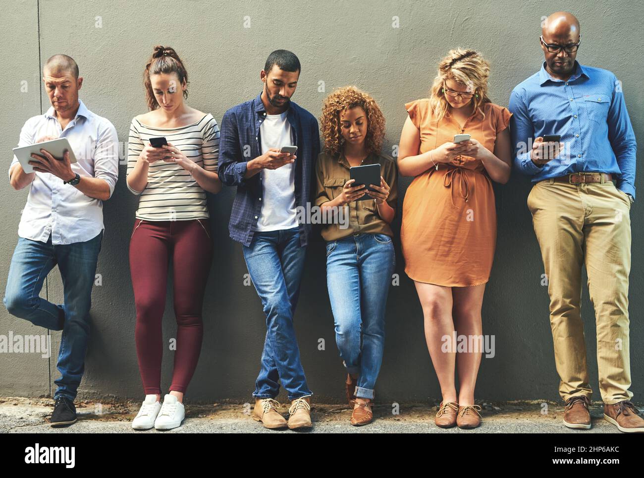 Social networking helps reach people easier and quicker. Shot of a