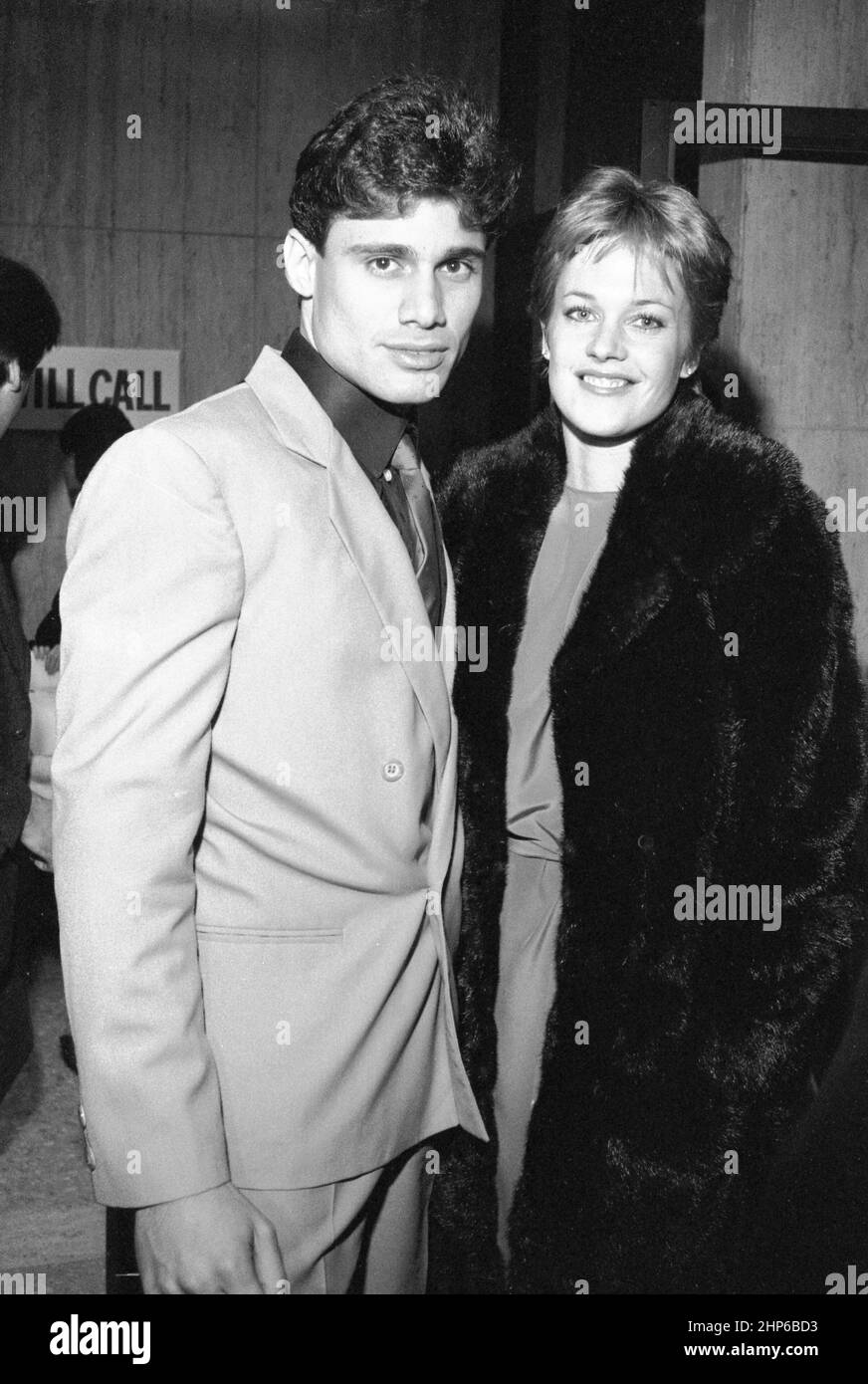 Steven Bauer and Melanie Griffith Circa 1980's Credit: Ralph Dominguez
