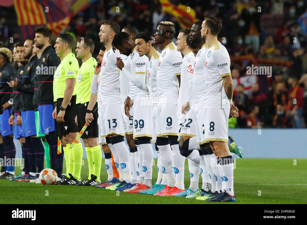 Napoli team group line-up (Napoli), MARCH 14, 2019 - Football / Soccer :  UEFA Europa League Raund of 16 2nd leg match between FC Salzburg 3-1 SSC  Napoli at the Stadion Salzburg