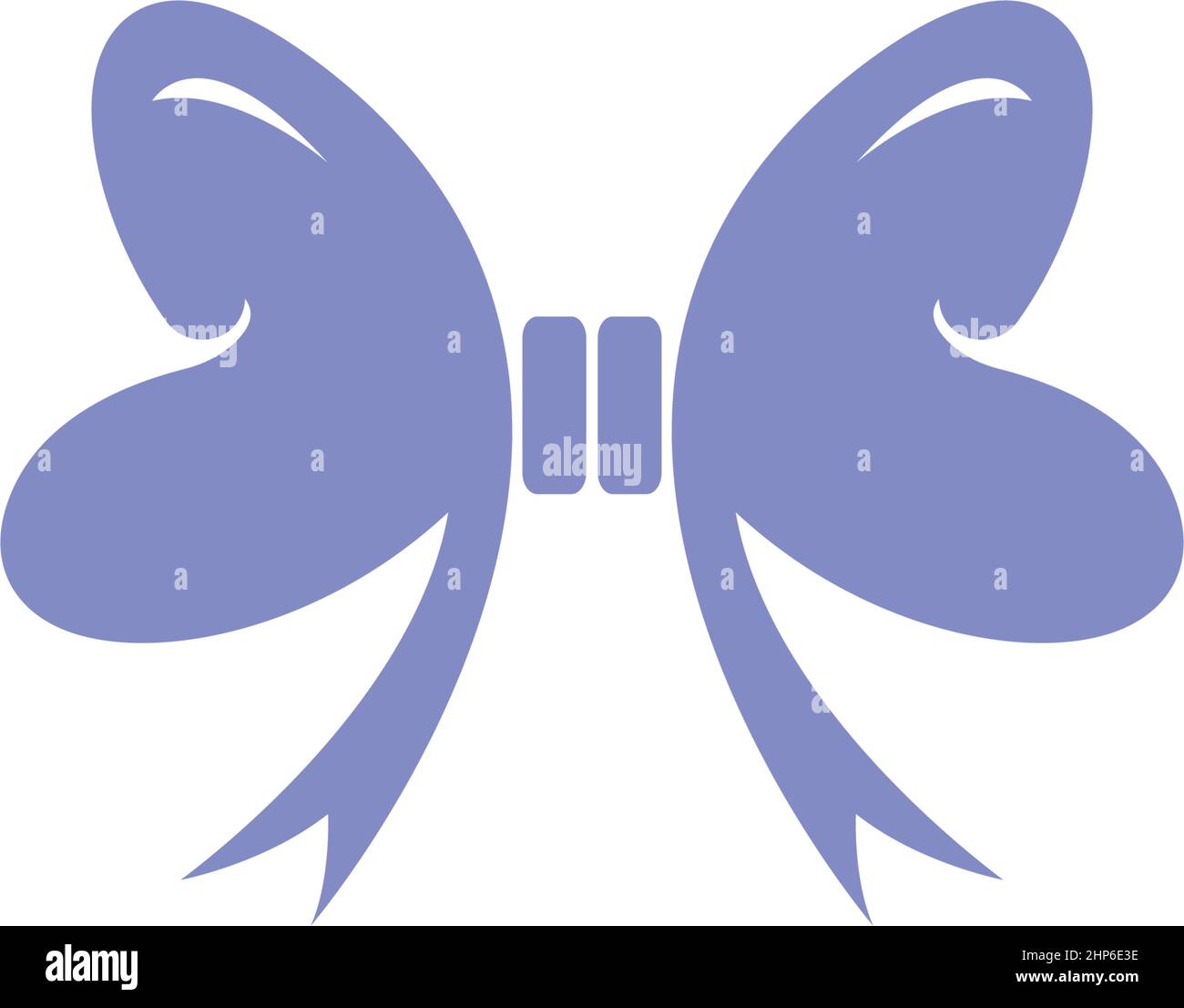 Bowties icon logo flat design template Stock Vector