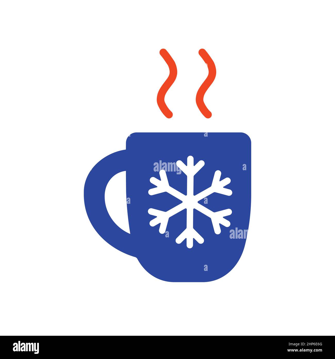 Hot coffee in cold Stock Vector Images Alamy