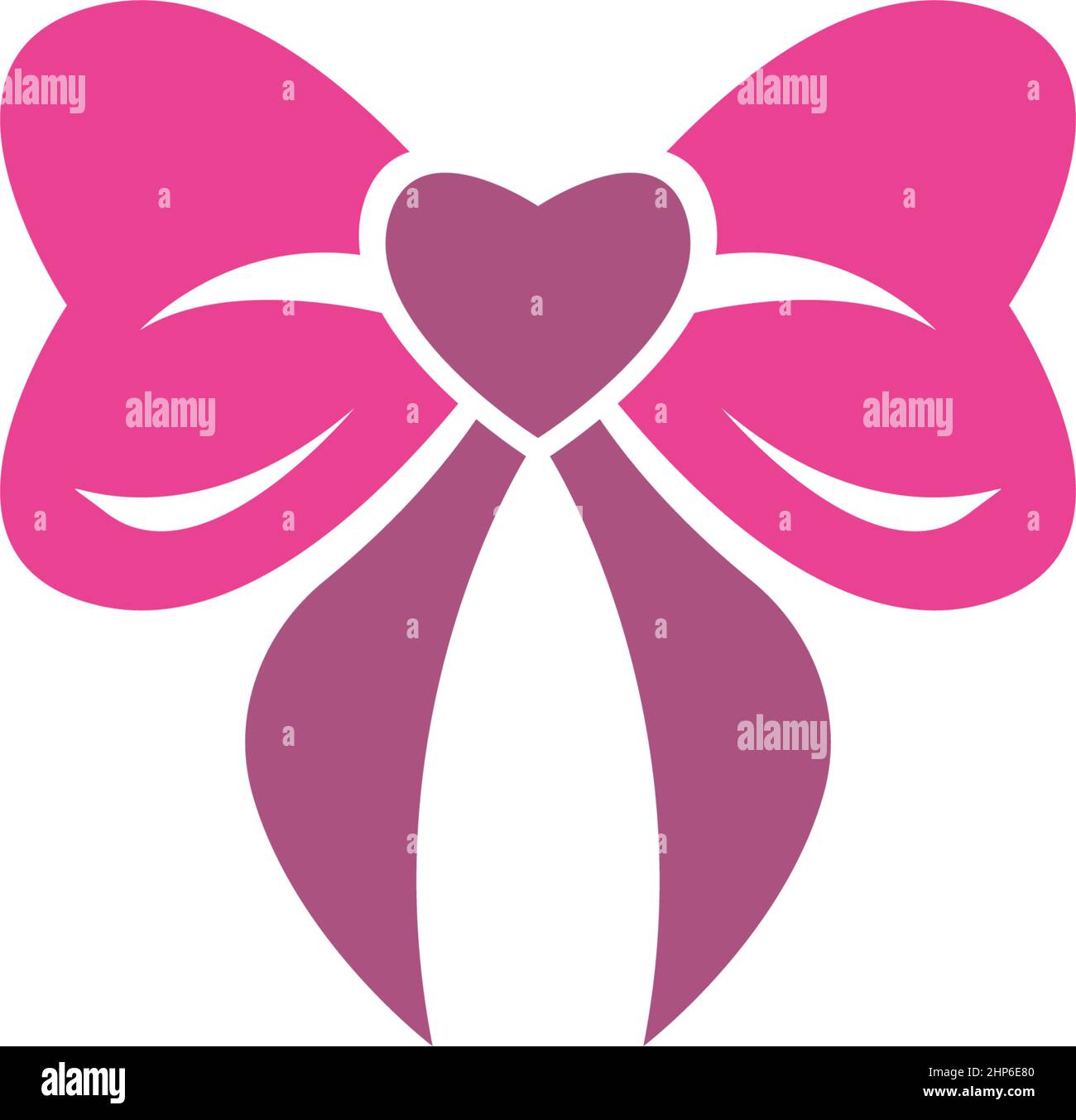 Bowties icon logo flat design template Stock Vector
