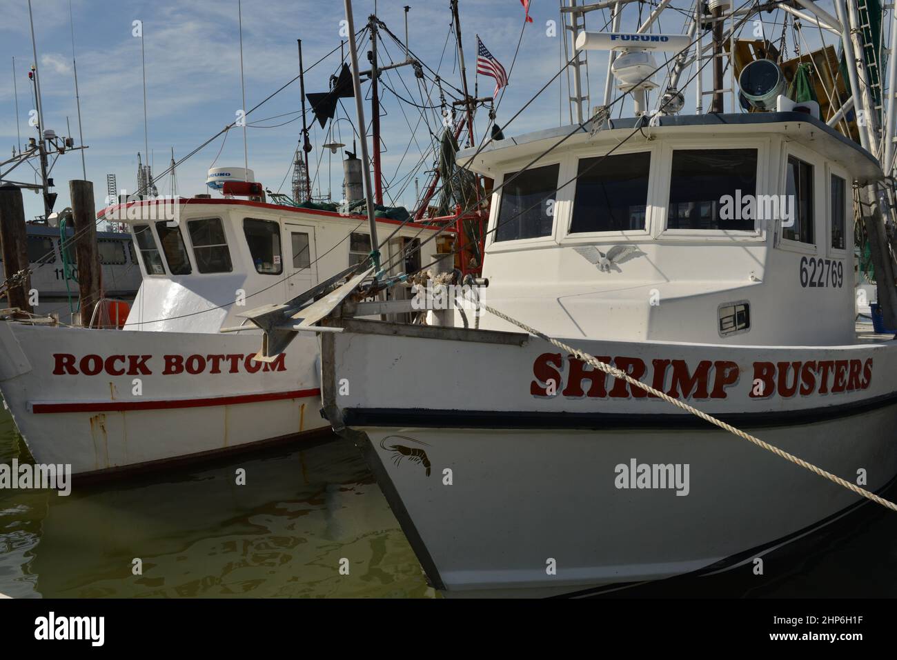 commercial-shrimp-boats-in-harbor-stock-photo-alamy