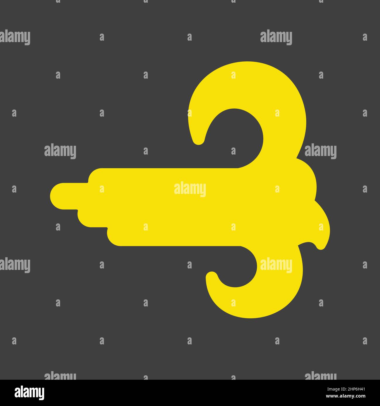 High wind vector flat icon on dark background. Weather sign Stock ...