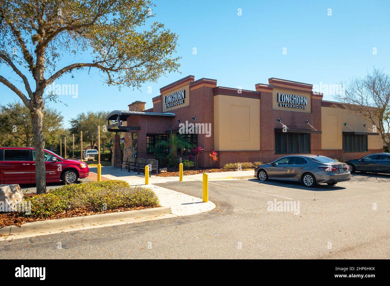 Kissimmee, Florida February 9, 2022 Wide View of Longhorn Steakhouse