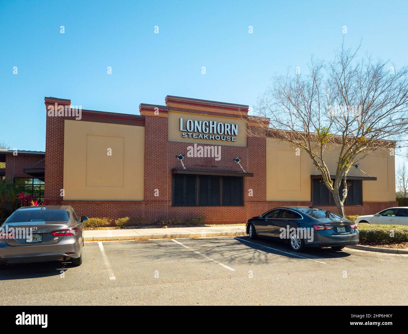 Kissimmee, Florida February 9, 2022 Side View of Longhorn Steakhouse
