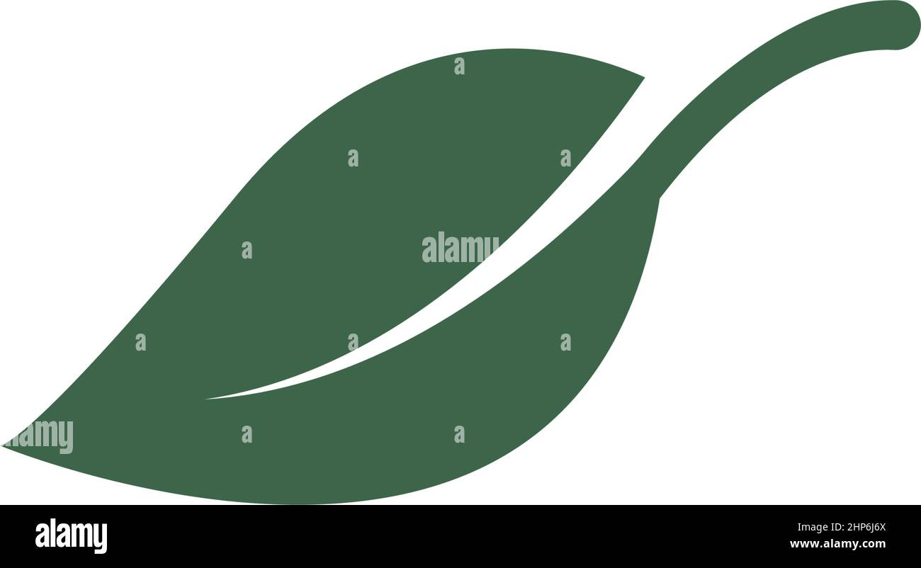 green leaf ecology nature element vector icon Stock Vector Image & Art ...