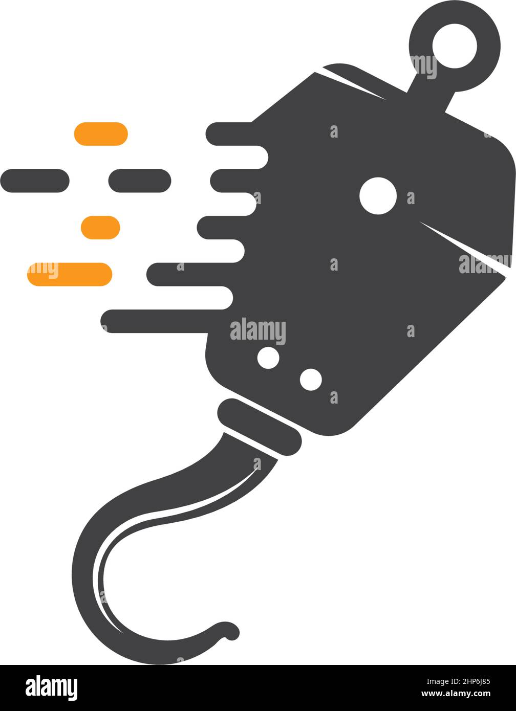 fast Crane hook vector illustration Stock Vector