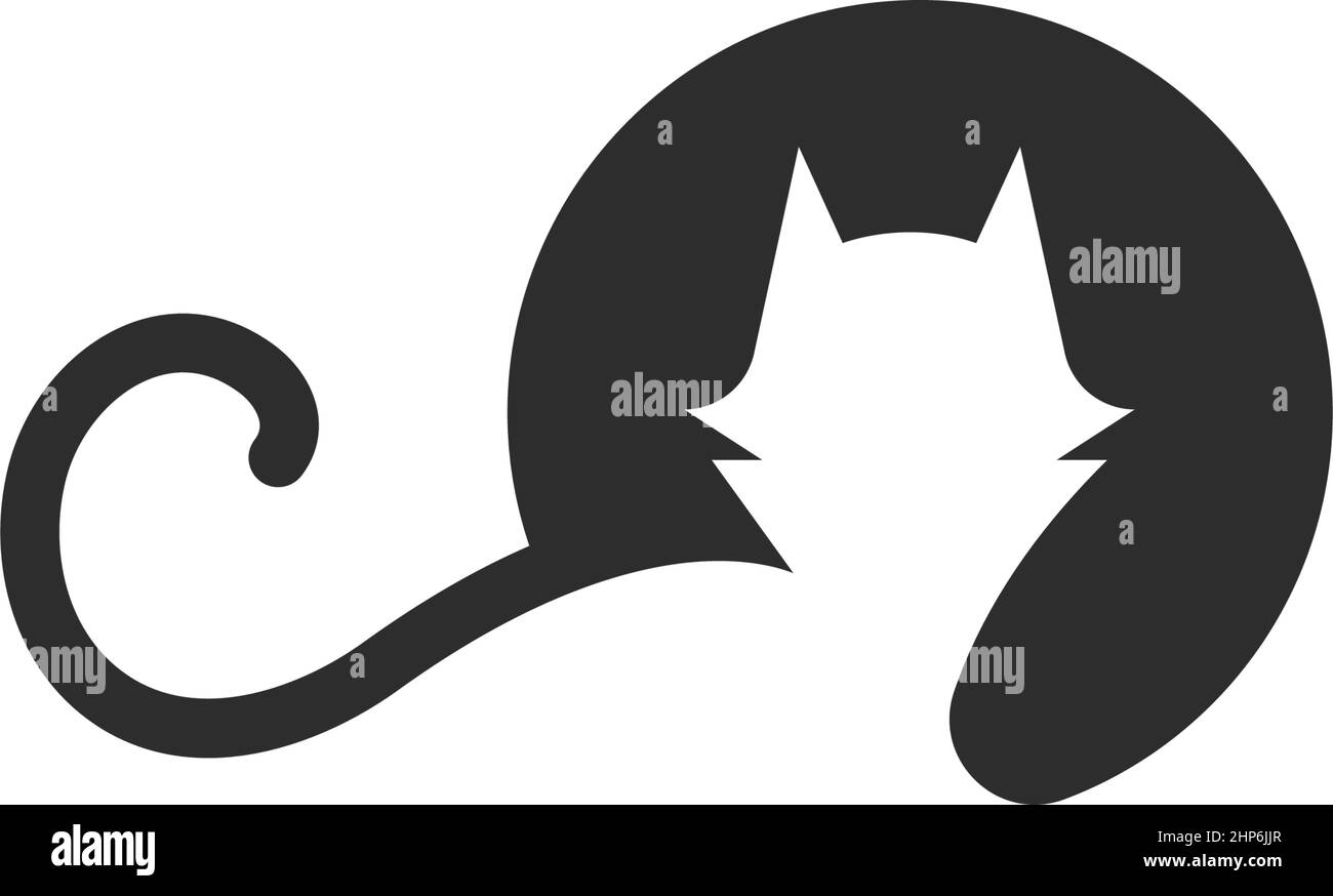 abstract cat vector icon illustration design Stock Vector Image & Art ...