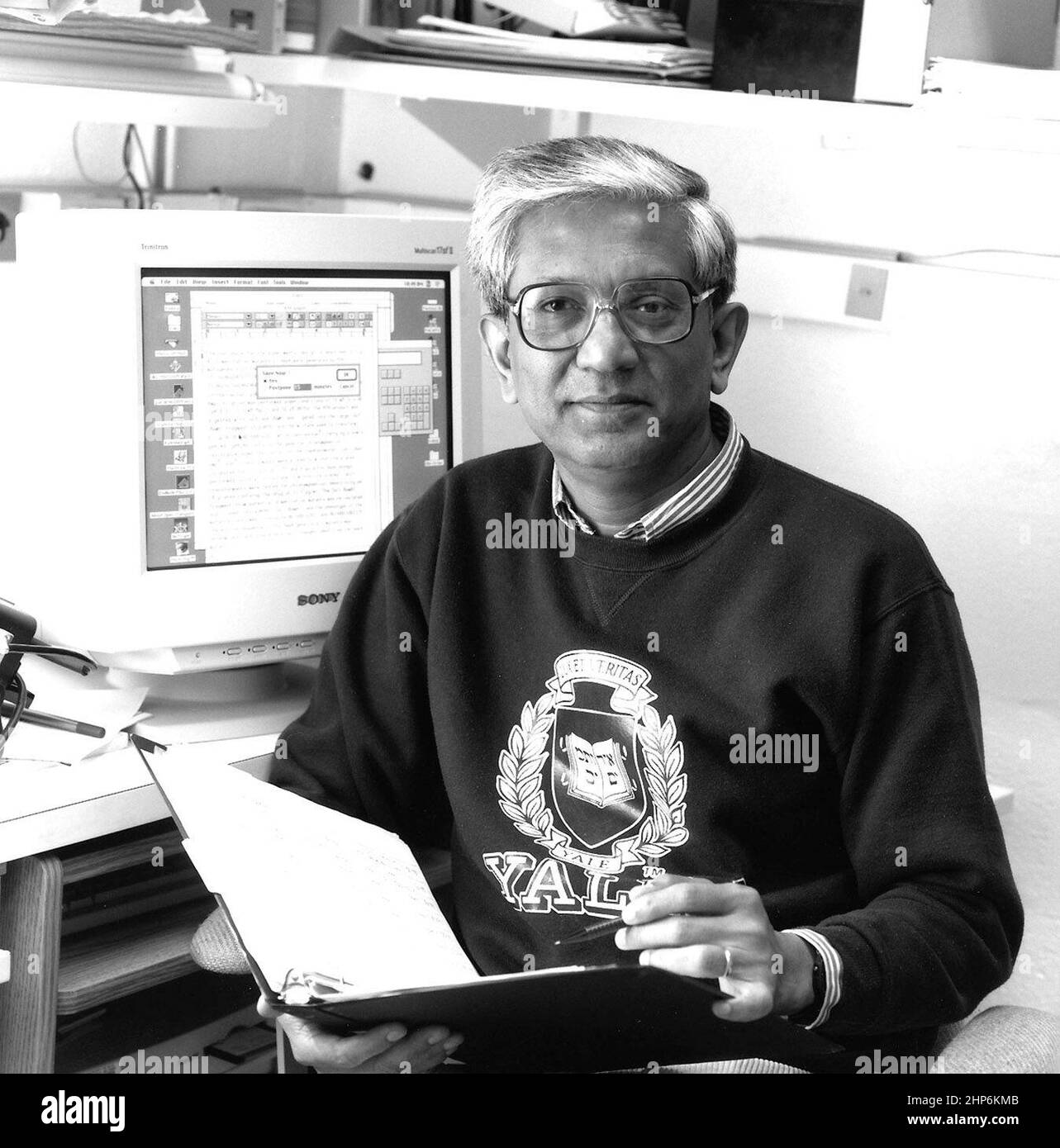 Dhruba K. Chattoraj, Head, Control of DNA Replication Section, Laboratory of Biochemistry and Molecular Biology, Center for Cancer Research, National Cancer Institute ca.  February 1997 Stock Photo