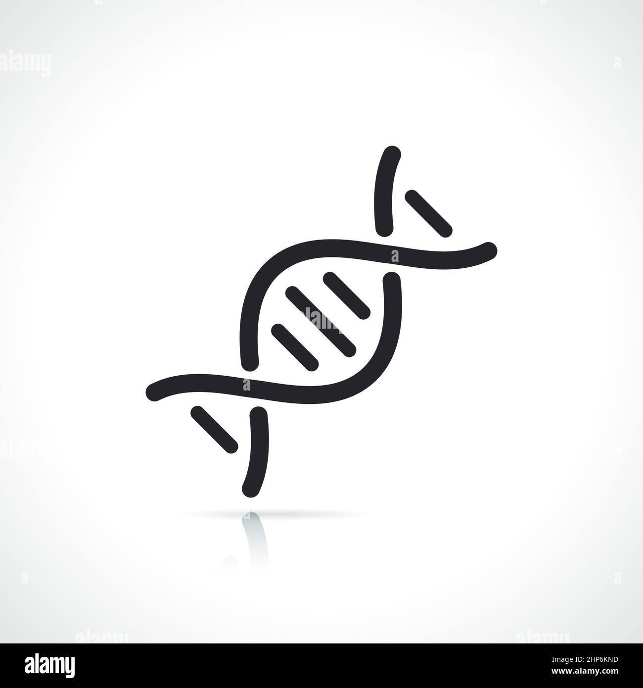 dna or chromosome line icon Stock Vector