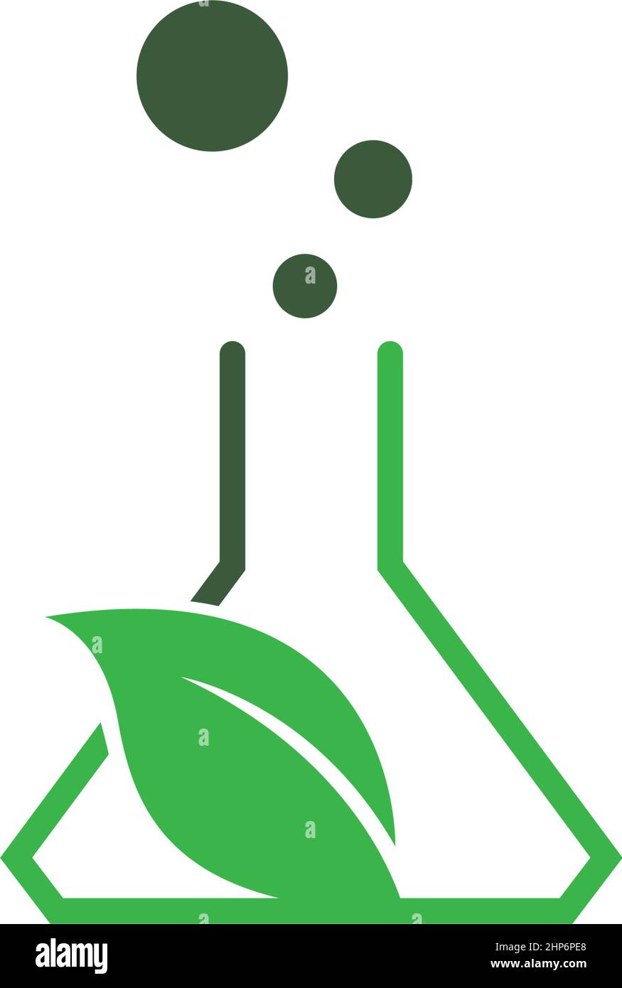 Science bottle lab logo icon design template vector Stock Vector