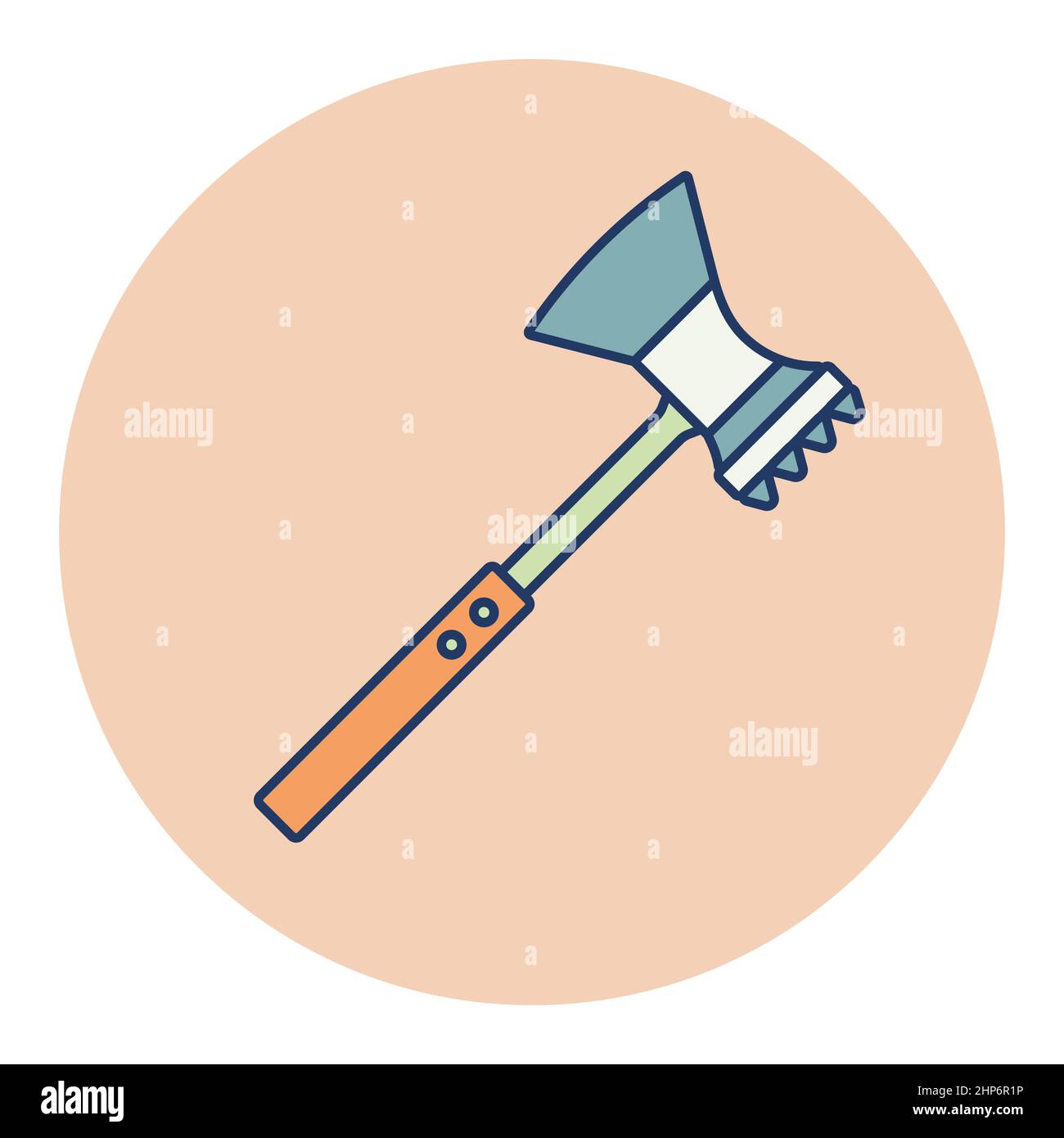 Meat hammer vector icon. Kitchen appliance Stock Vector