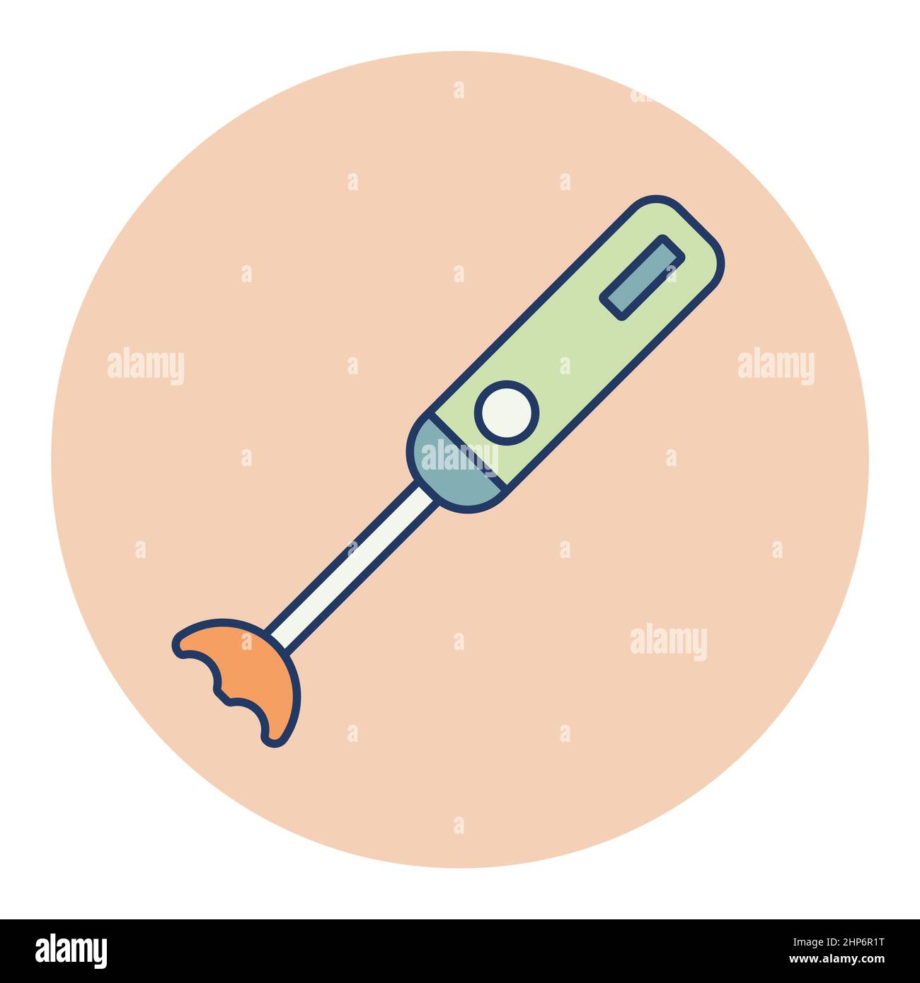 Hand blender vector color icon Stock Vector