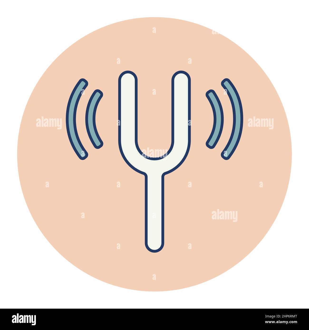 Tuning fork vector flat icon Stock Vector Image & Art Alamy