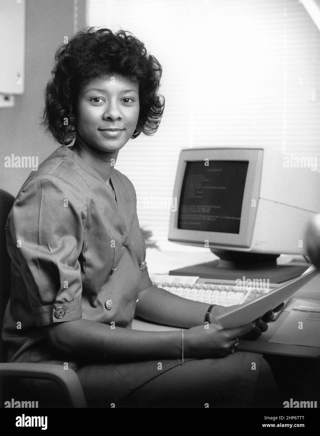 1990s computer desk Black and White Stock Photos & Images Alamy