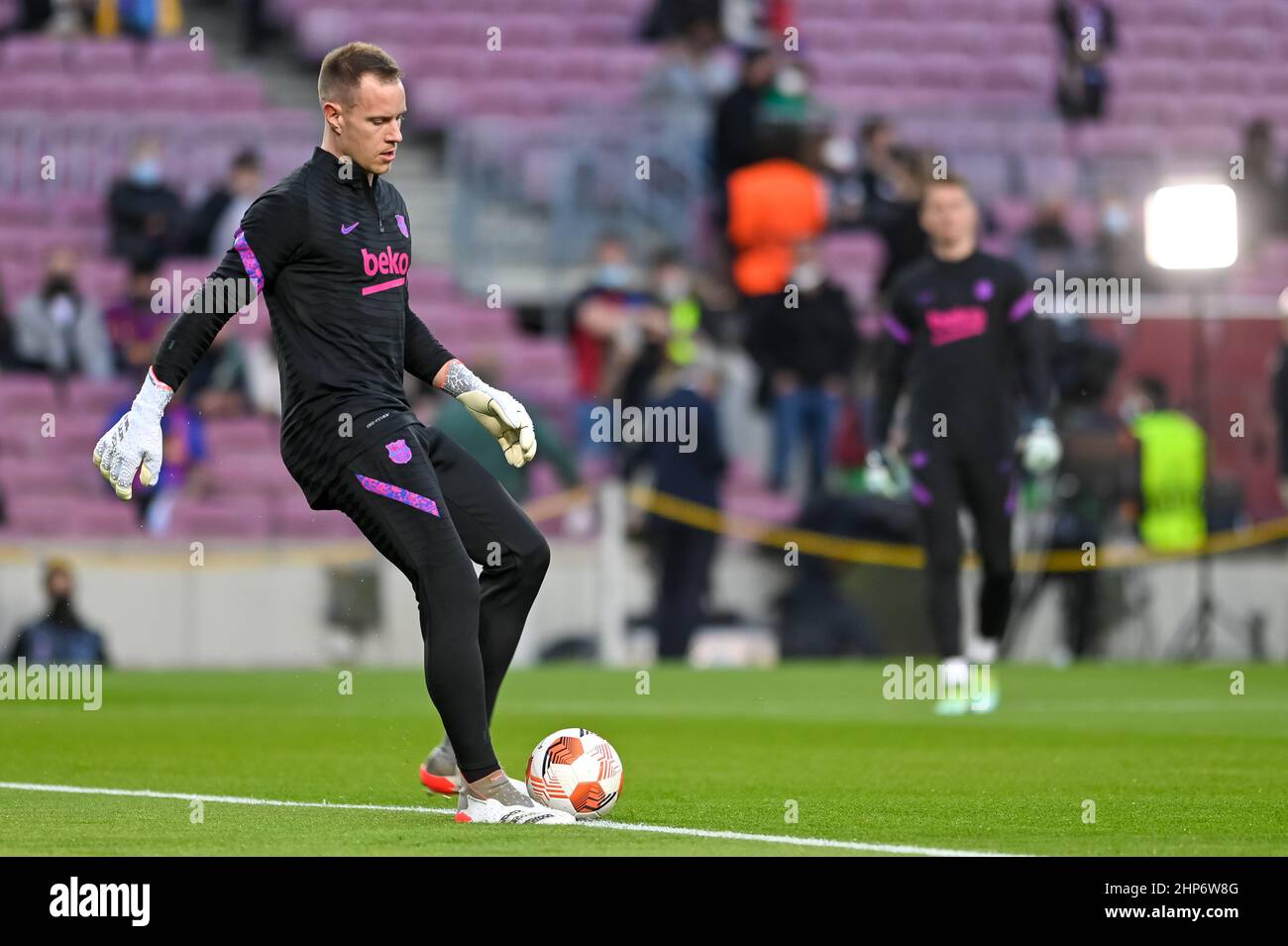 Marc Andre Ter Stegen Of FC Barcelona During The UEFA Europa League ...