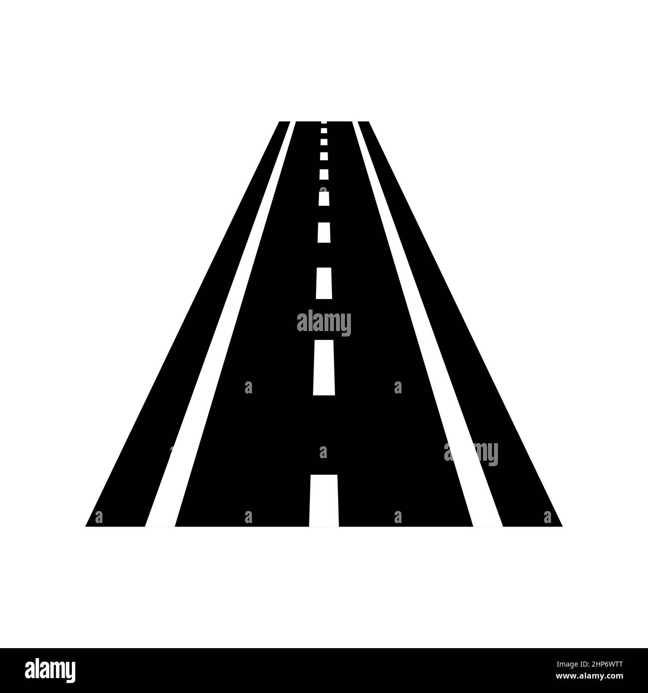 Road icon. Vector illustration isolated on white background Stock ...