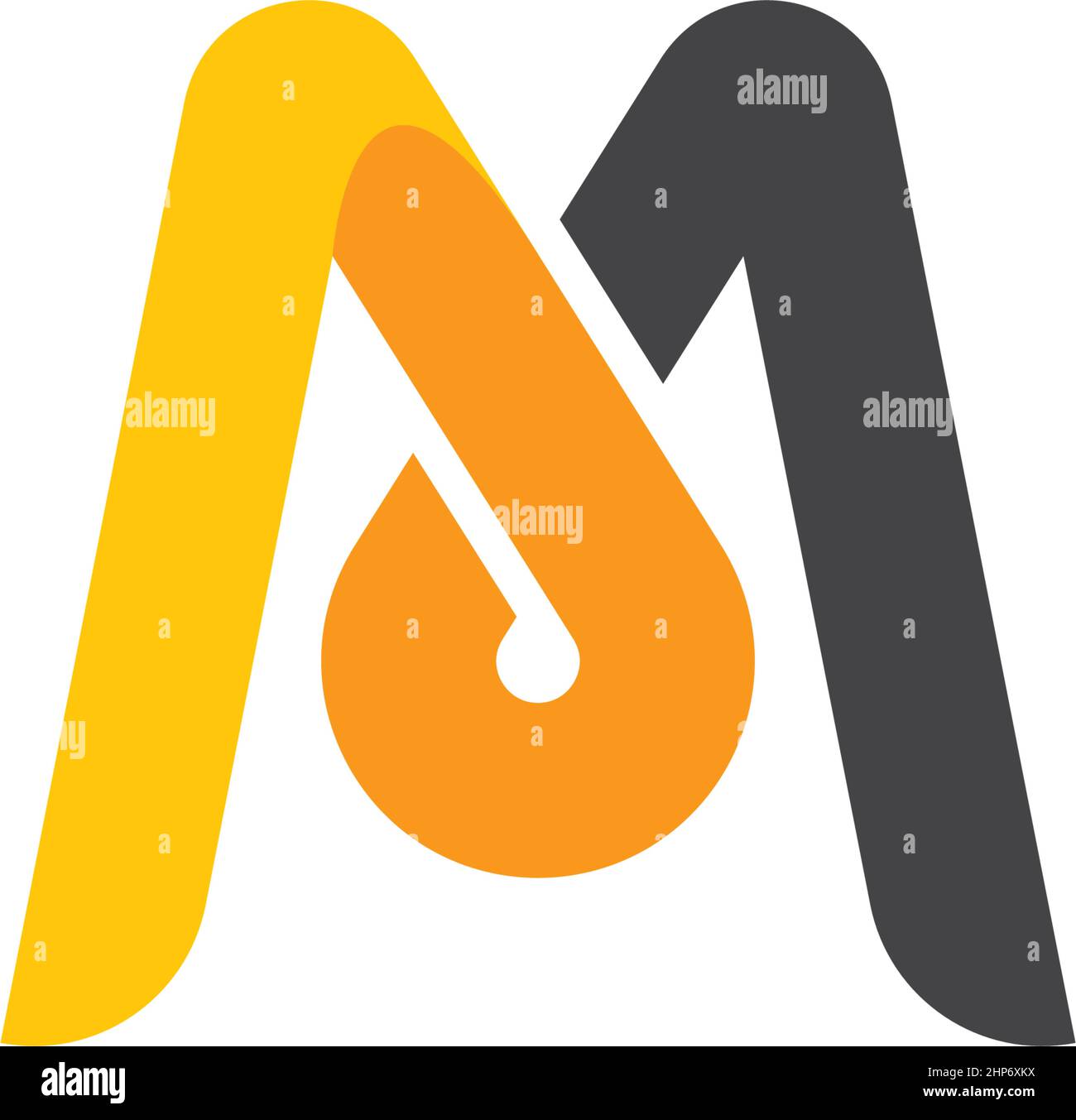 M letter icon Stock Vector Images - Alamy