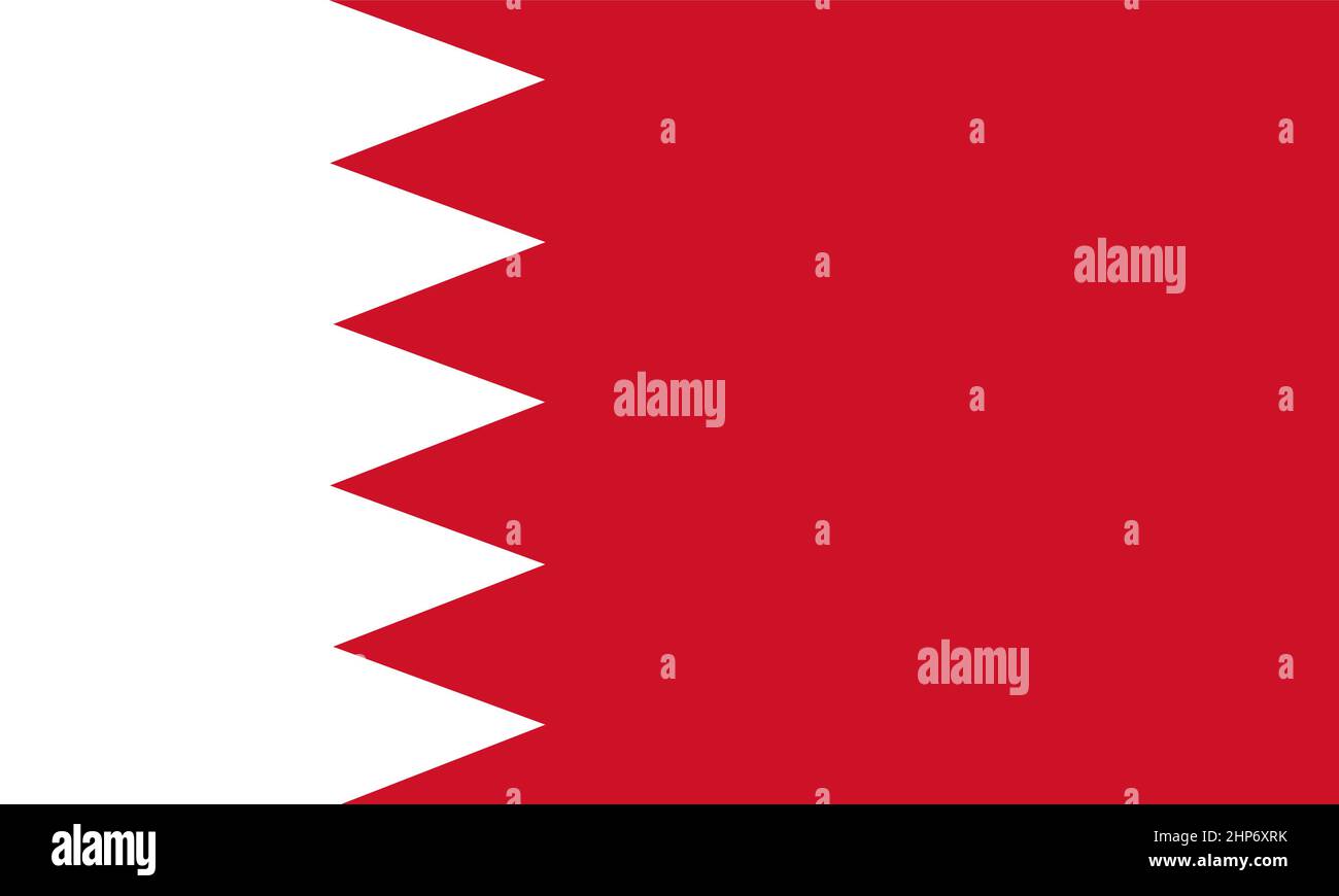 Abstract Flag of Bahrain Stock Vector