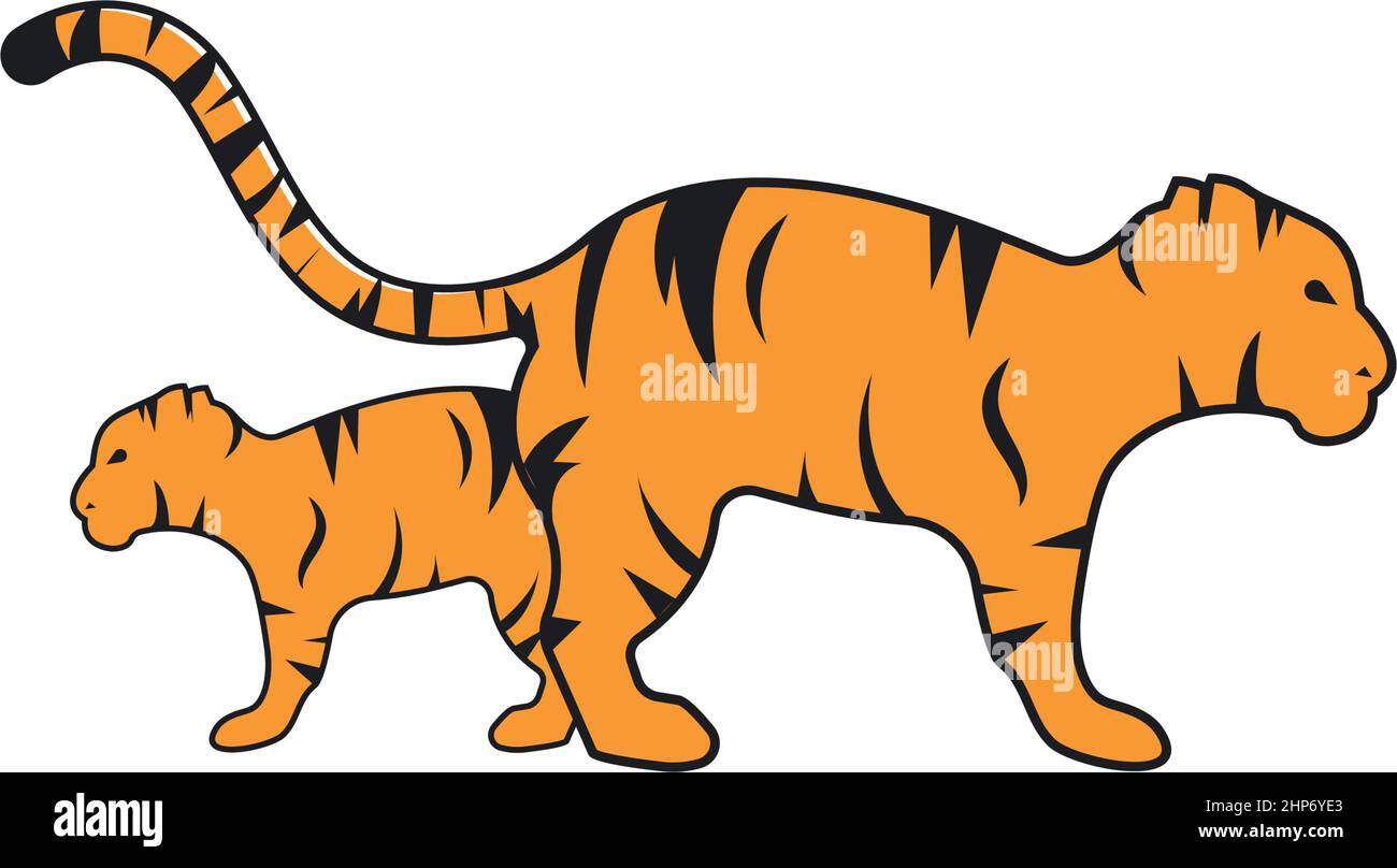 tiger baby  icon vector illustration design Stock Vector
