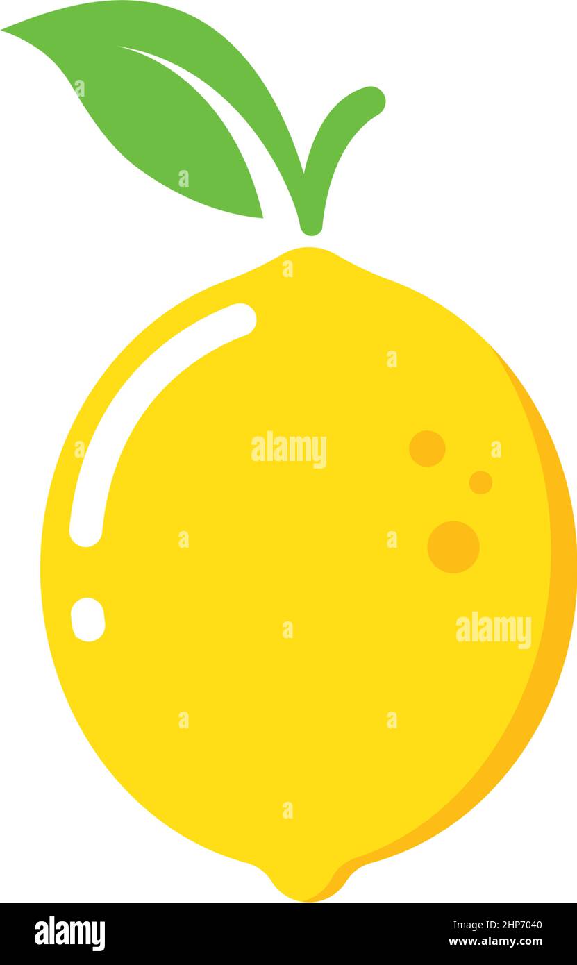 lemon fruit vector illustration concept design Stock Vector