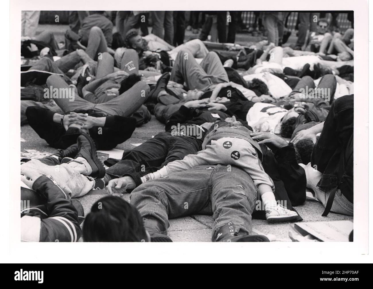 Possibly Act Up protest - die in  ca. 1990 Stock Photo