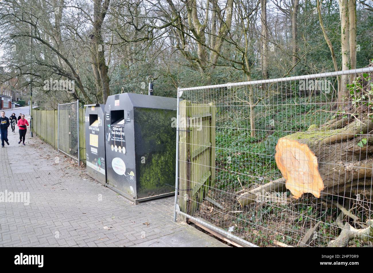 Highgate February 19th feb 2022 highgate wood north london muswell hill road england uk ...