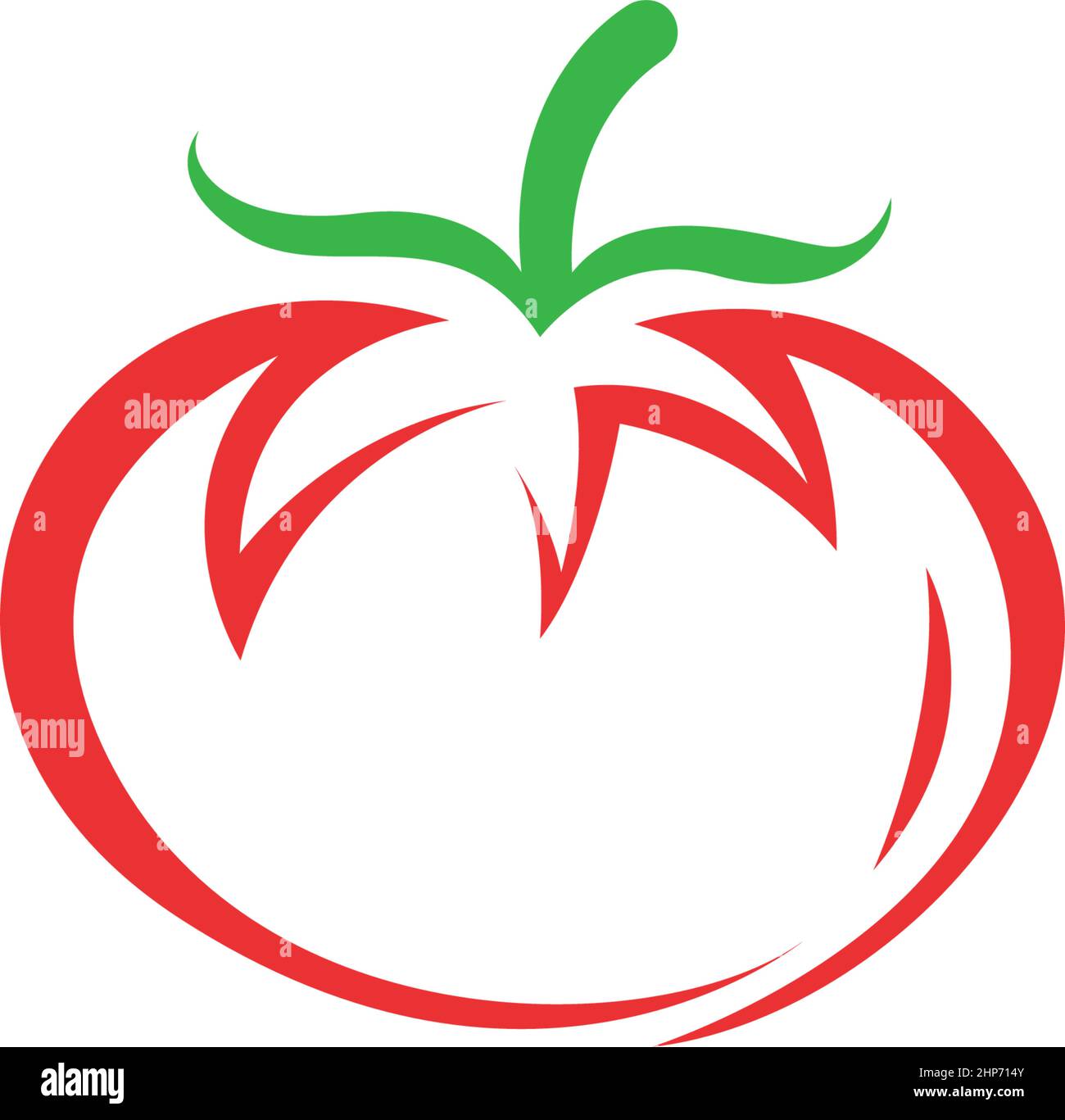 Tomato icon logo design vector illustration Stock Vector