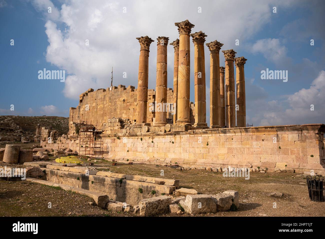 Temple of Artemis, Jerash, Jordan Stock Photo