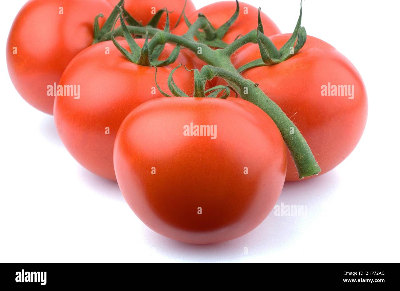 Photo of a tomato as a symbol of diet, fitness and organic Stock Photo