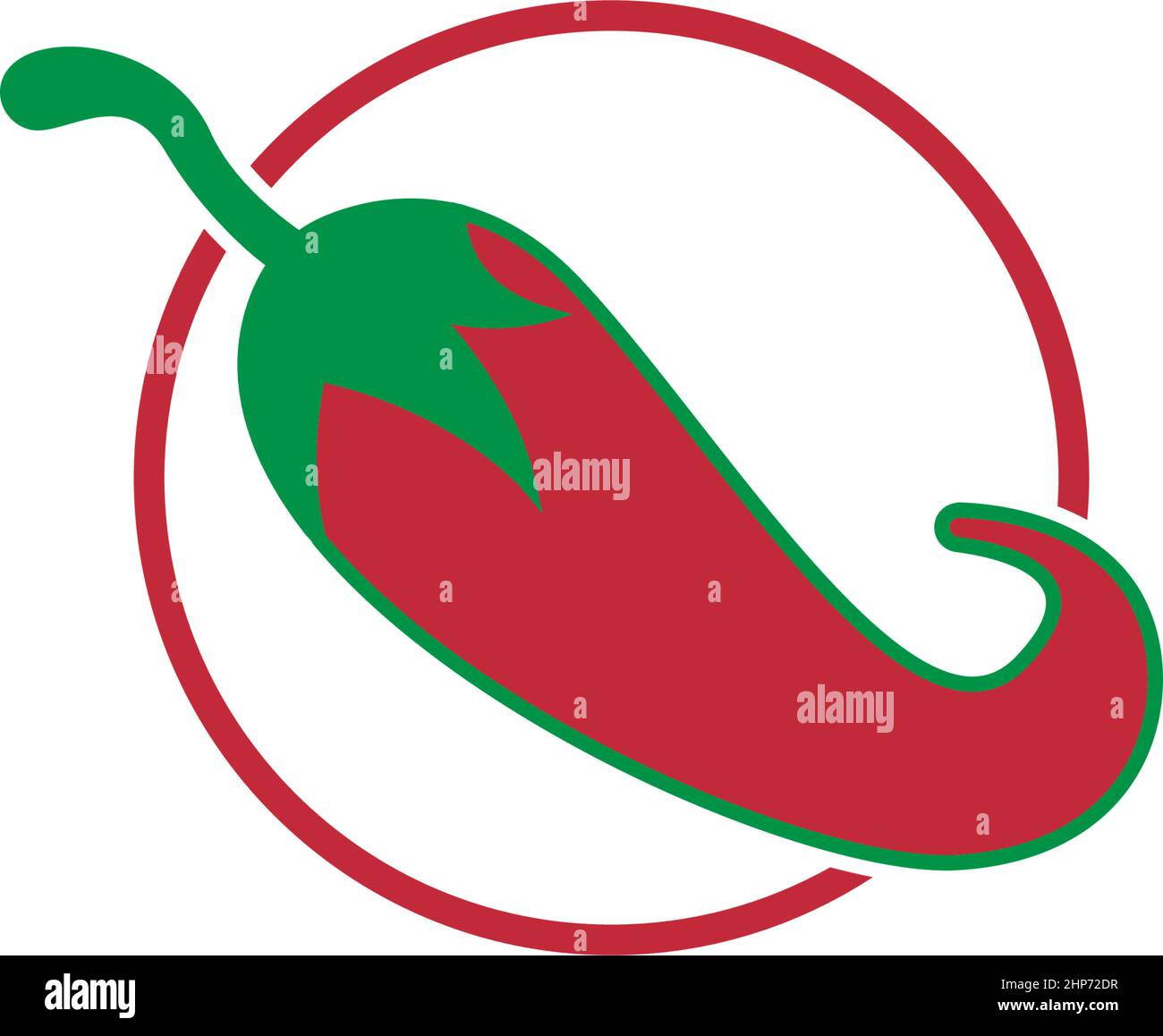 Chilli, red pepper icon logo design illustration Stock Vector Image ...