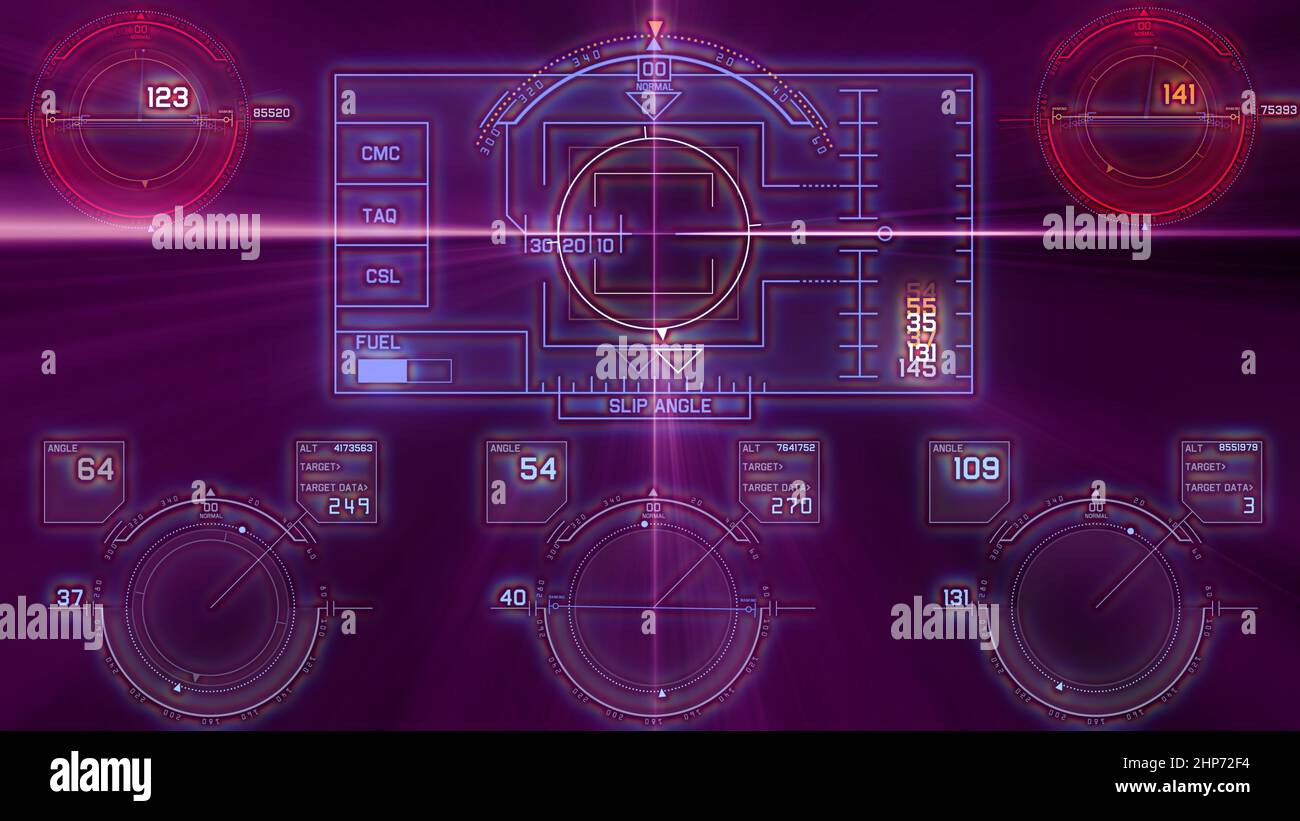 flight control panel instrument navigation light illustration Stock ...