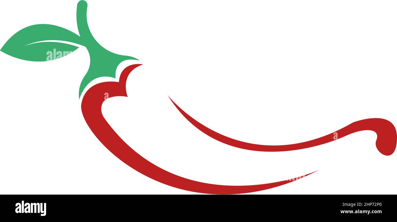 Chilli, red pepper icon logo design illustration Stock Vector Image ...