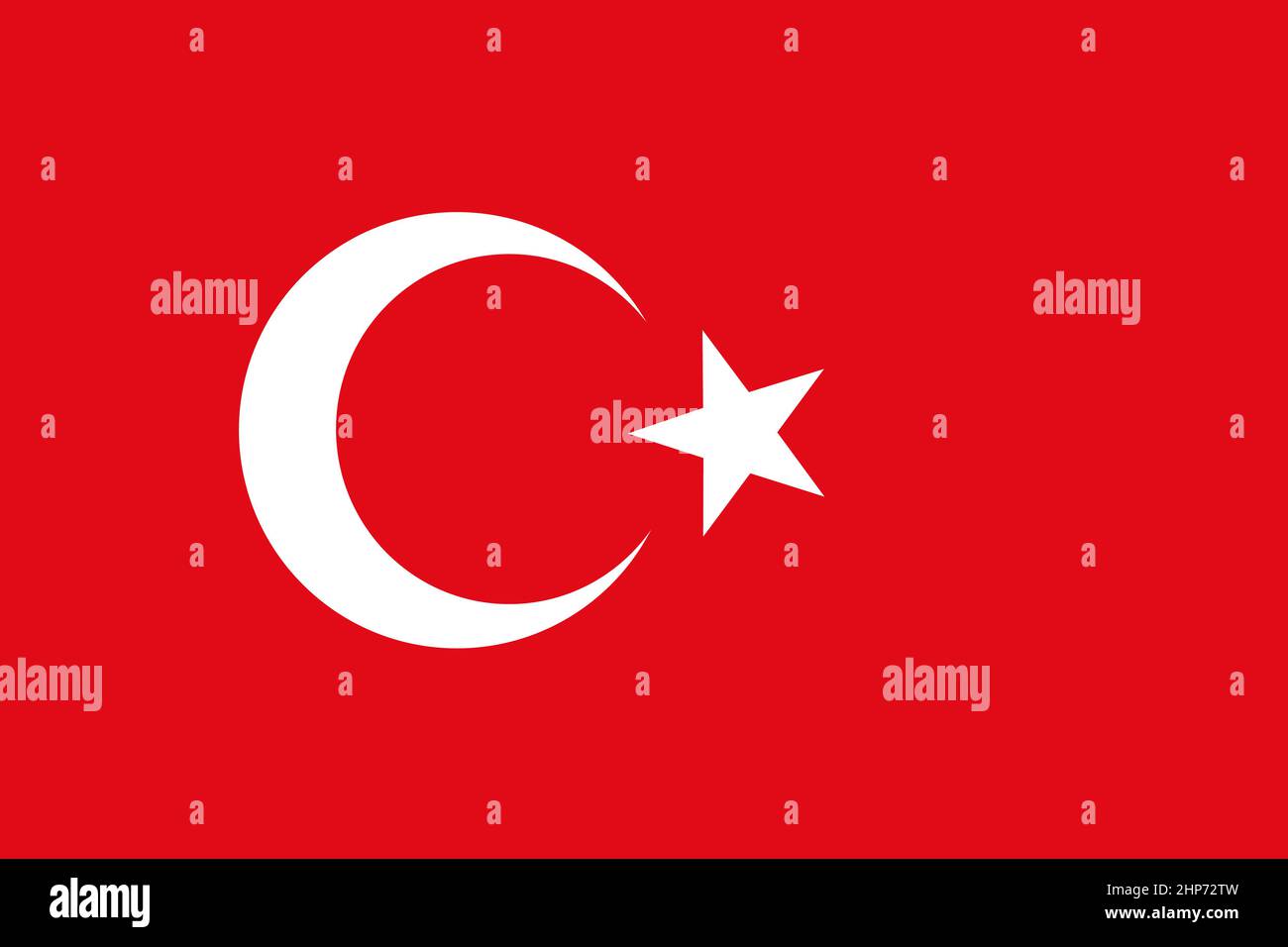 Abstract Flag of Turkey Stock Vector