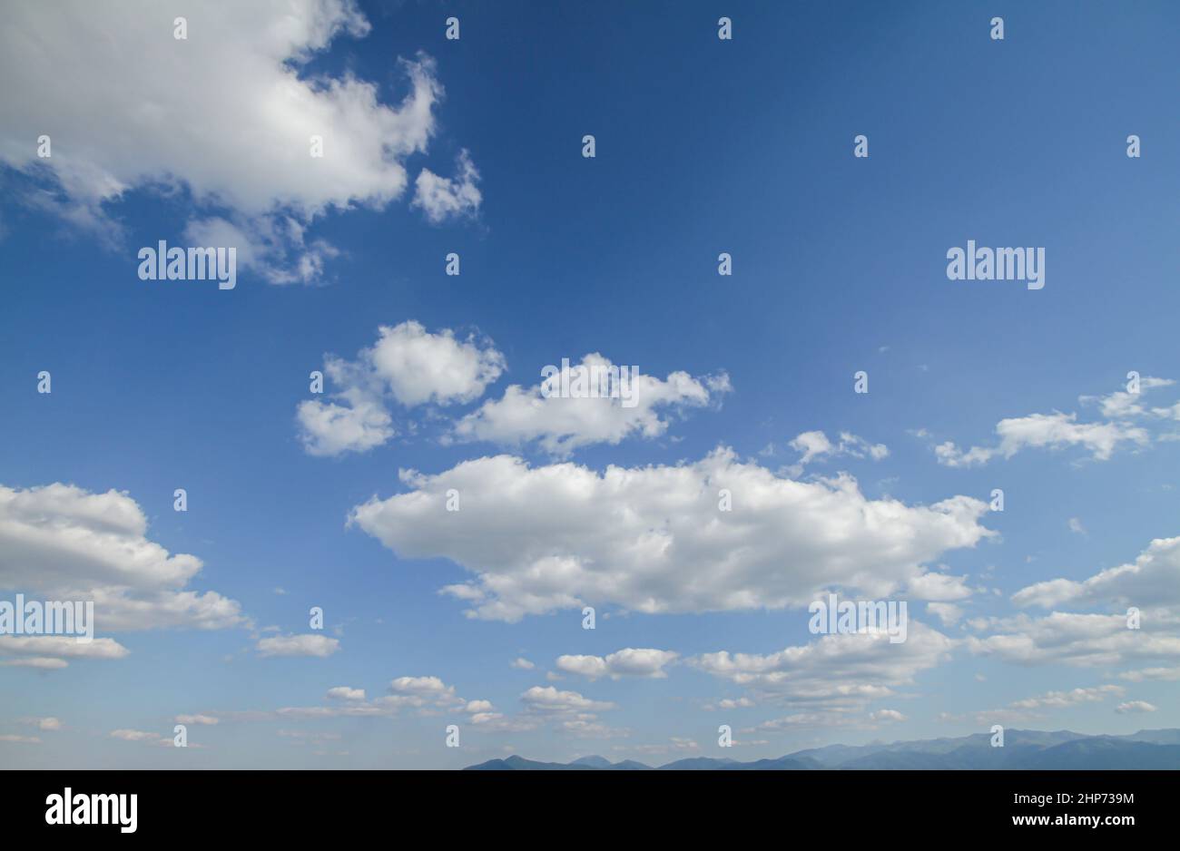 Beautiful blue sky and clouds natural background landscape Stock Photo ...