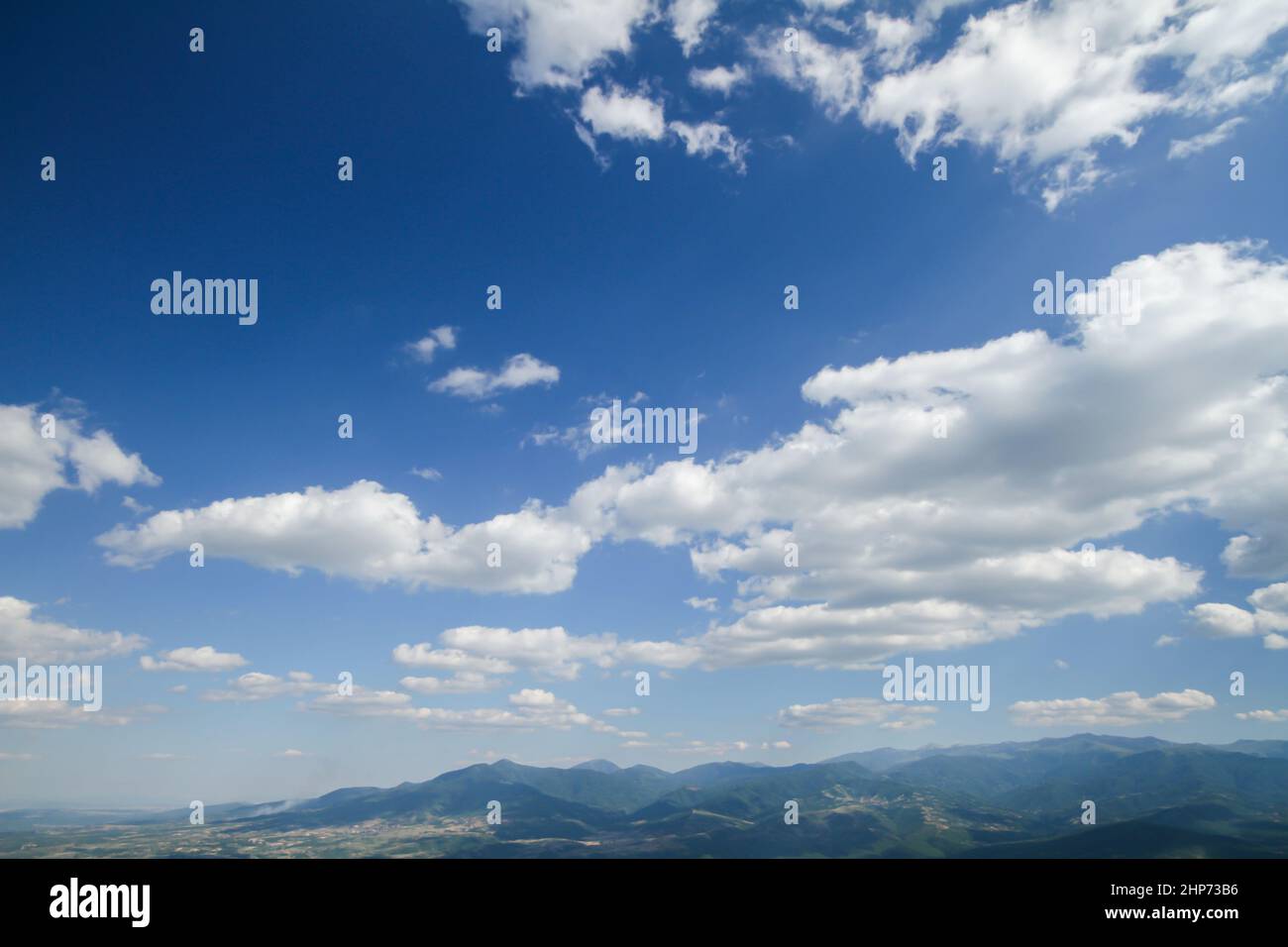 Beautiful blue sky and clouds natural background landscape Stock Photo ...