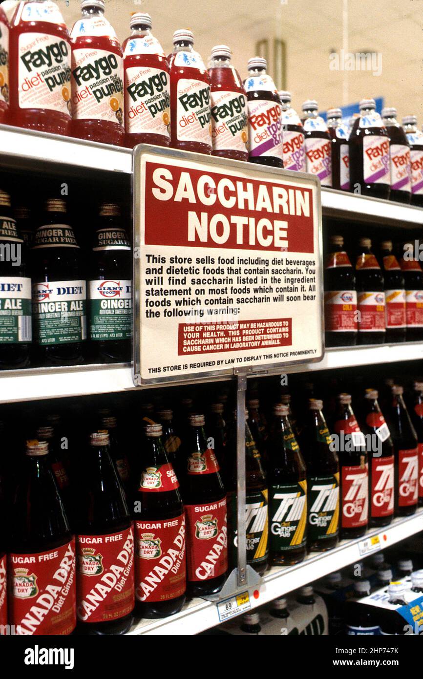 Saccharin warning sign hires stock photography and images Alamy