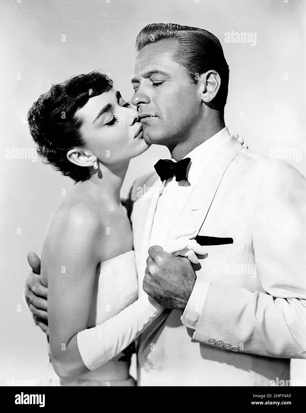 Audrey Hepburn & William Holden publicity photo for the film Sabrina (1954) Stock Photo