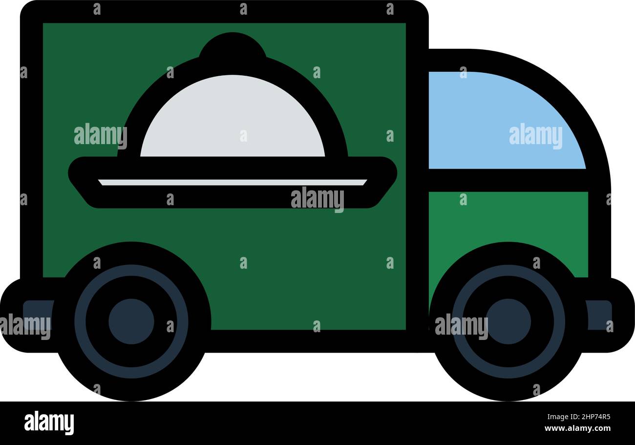 Icon Of Delivering Car Stock Vector