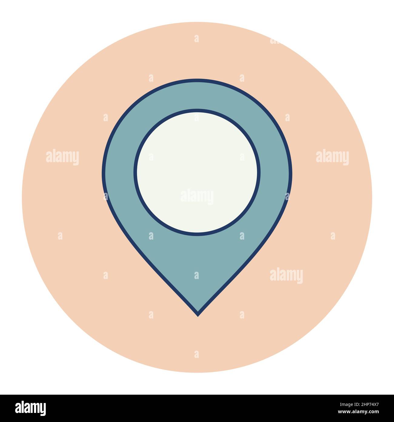 Pin map icon. Map pointer. Map markers Stock Vector