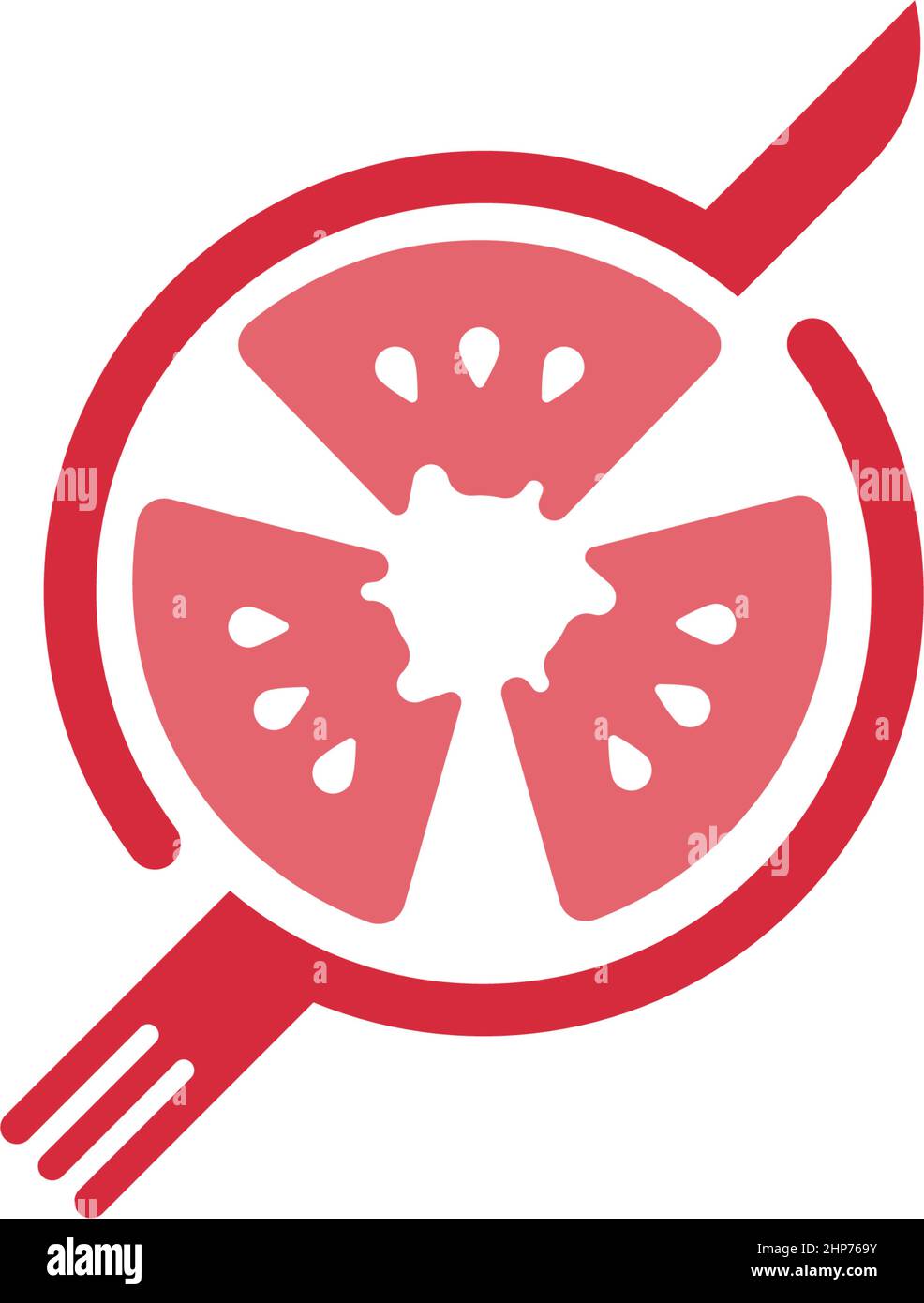 Tomato icon logo design vector illustration Stock Vector
