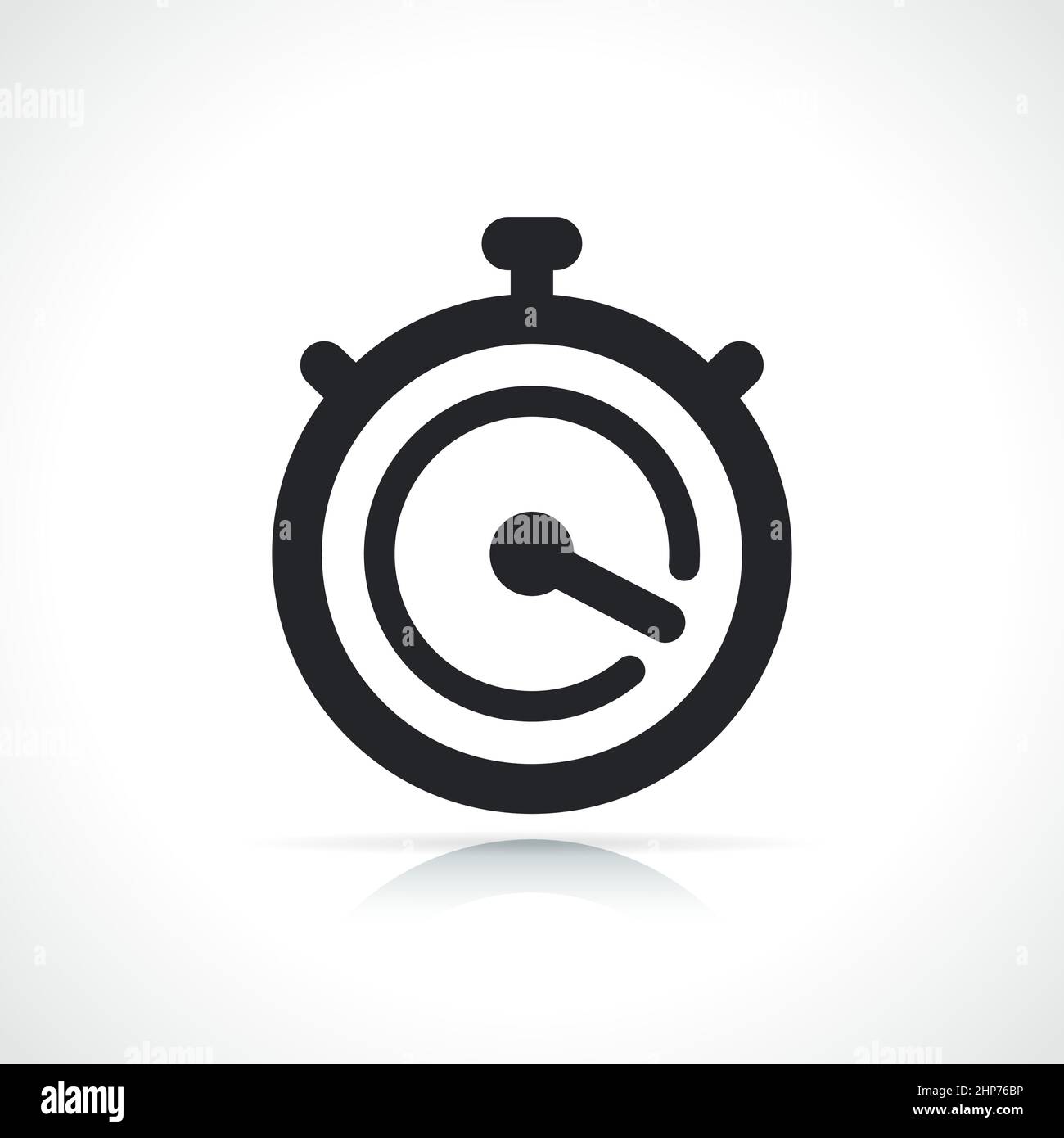 stopwatch black and white icon Stock Vector Image & Art Alamy