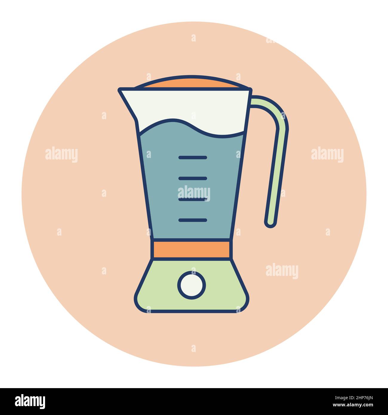 Electric blender vector icon. Kitchen appliance Stock Vector