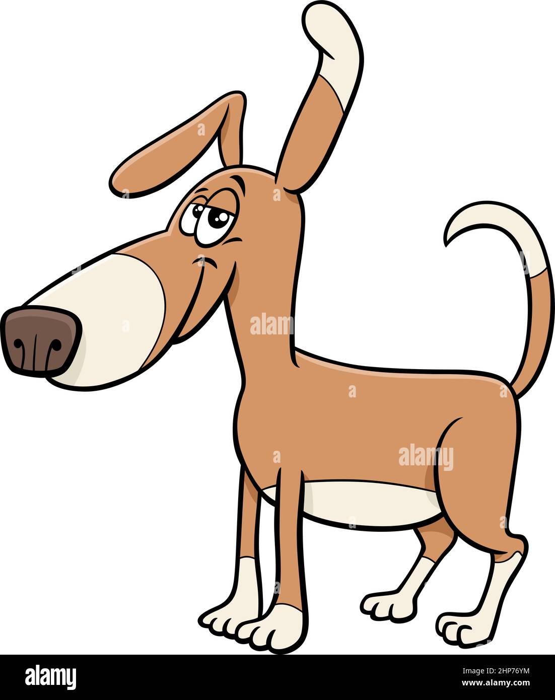 cartoon funny spotted dog comic animal character Stock Vector Image & Art -  Alamy