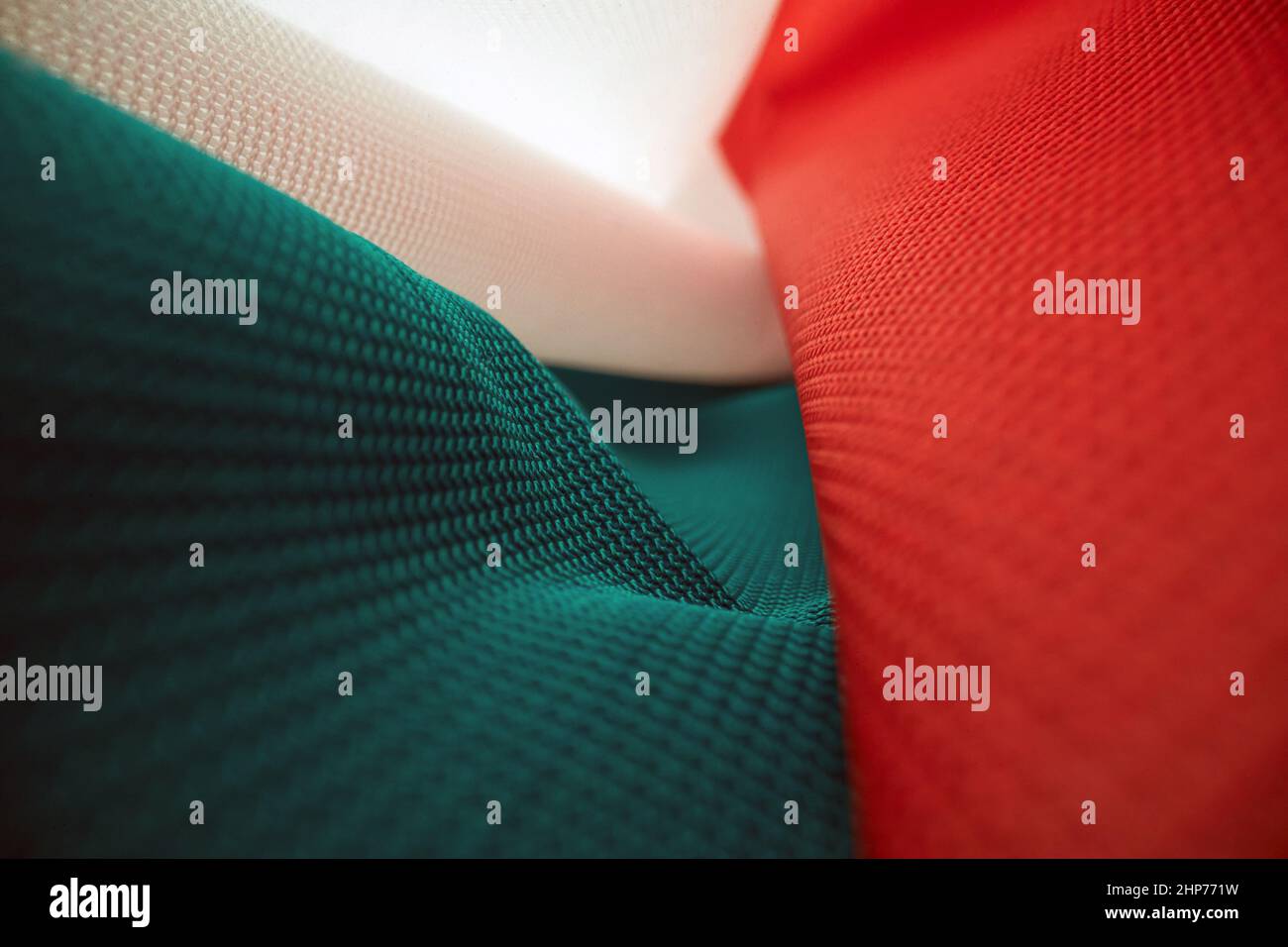 Close up national flag texture background. Stock Photo